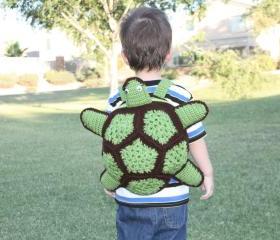Turtle Backpack for Boys - Toddler Backpack for Boys - Green Backpack