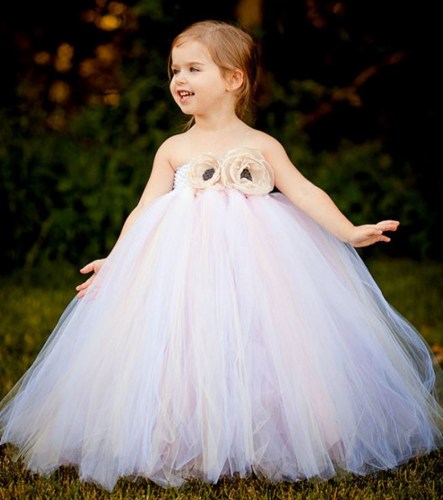 2t white tutu