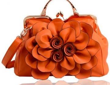 orange flower purse